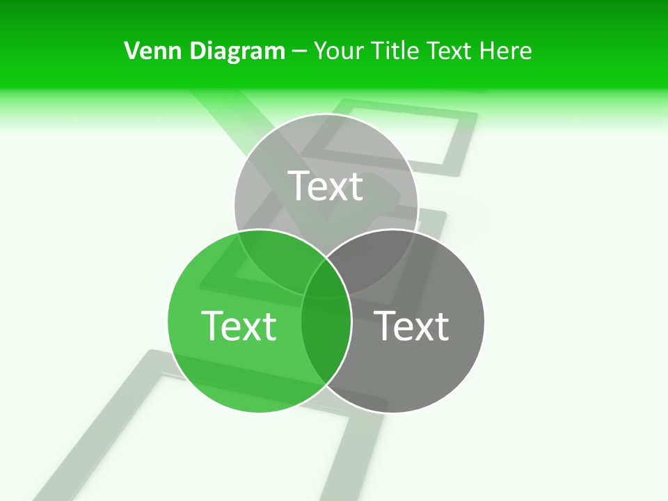 Selection White Symbol PowerPoint Template