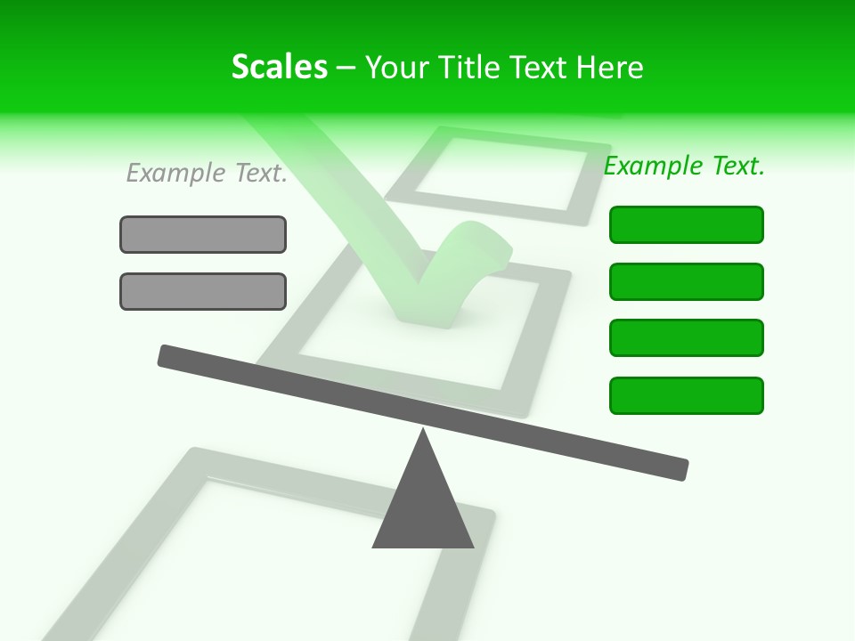 Selection White Symbol PowerPoint Template