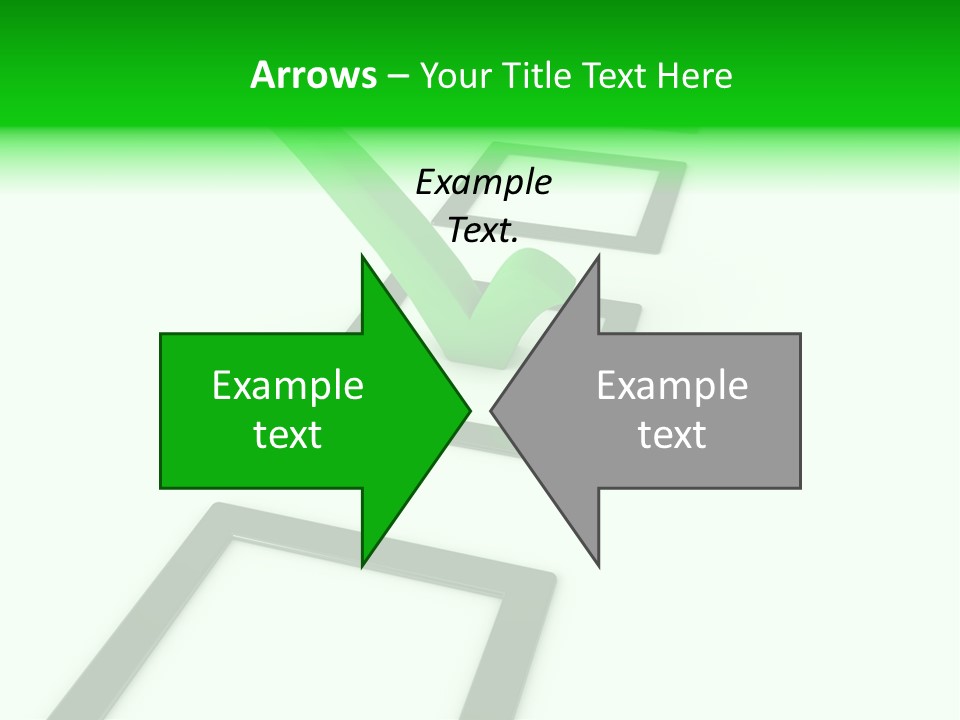 Selection White Symbol PowerPoint Template