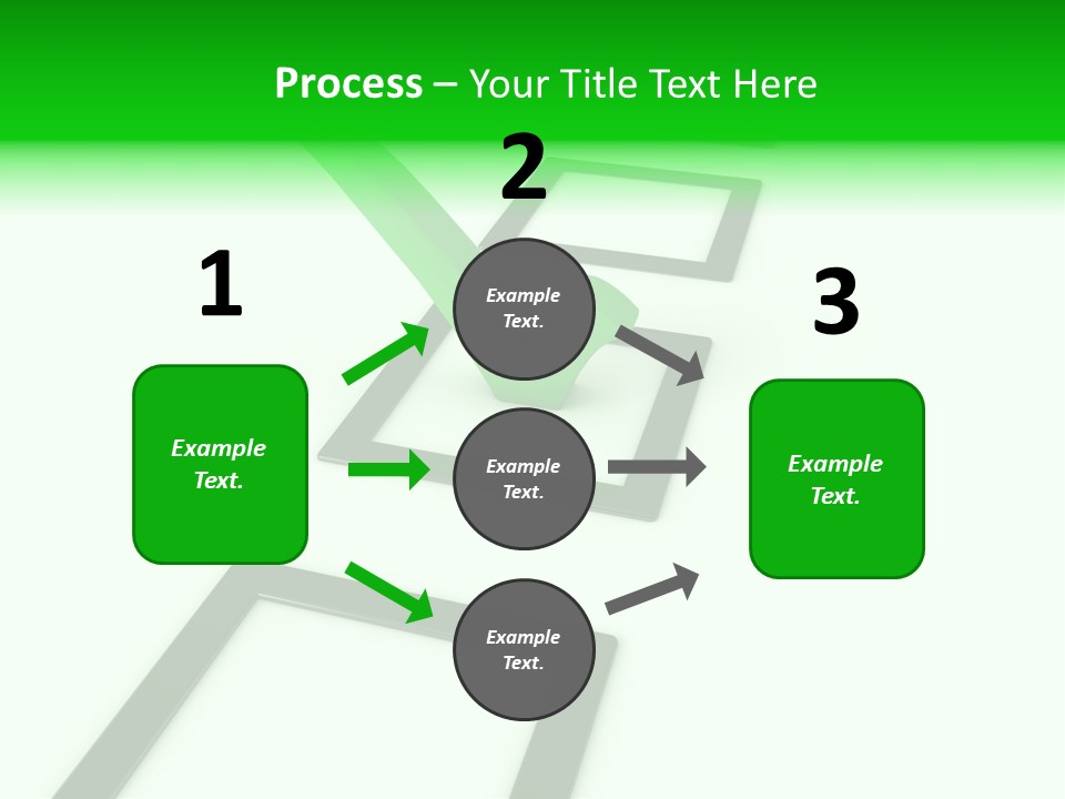 Selection White Symbol PowerPoint Template