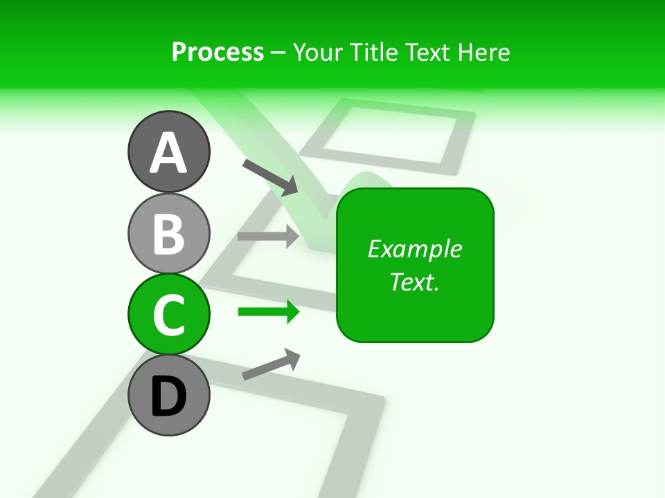 Selection White Symbol PowerPoint Template