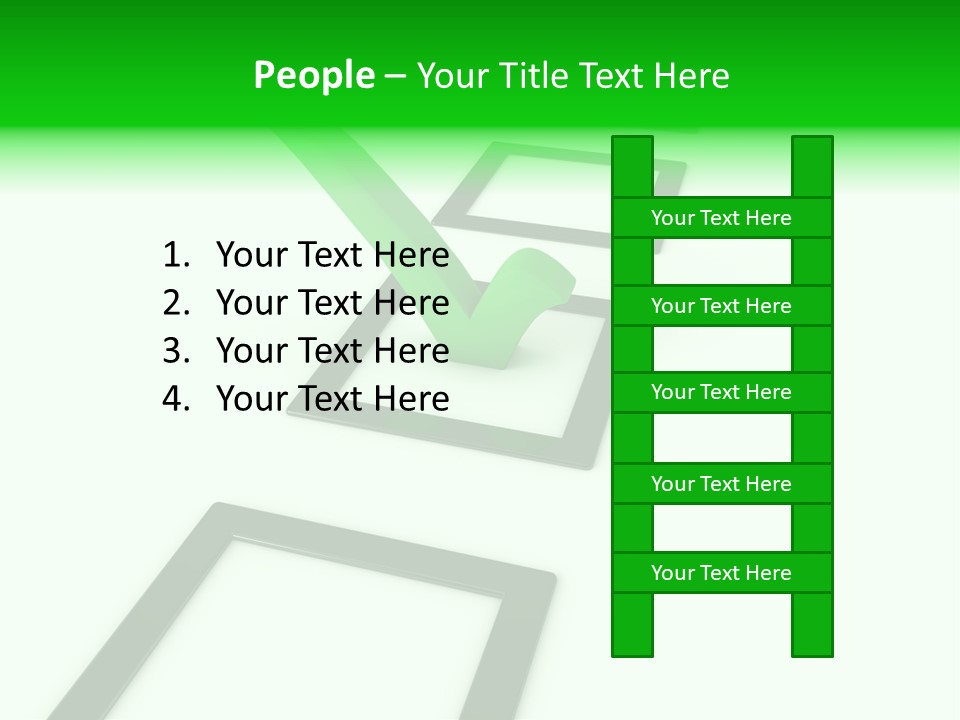 Selection White Symbol PowerPoint Template