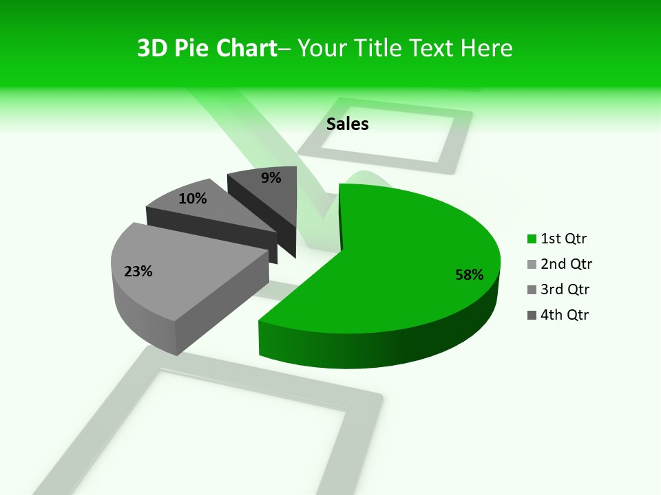 Selection White Symbol PowerPoint Template