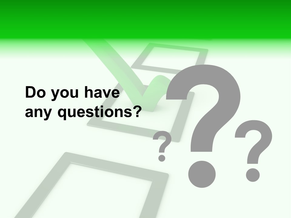 Selection White Symbol PowerPoint Template