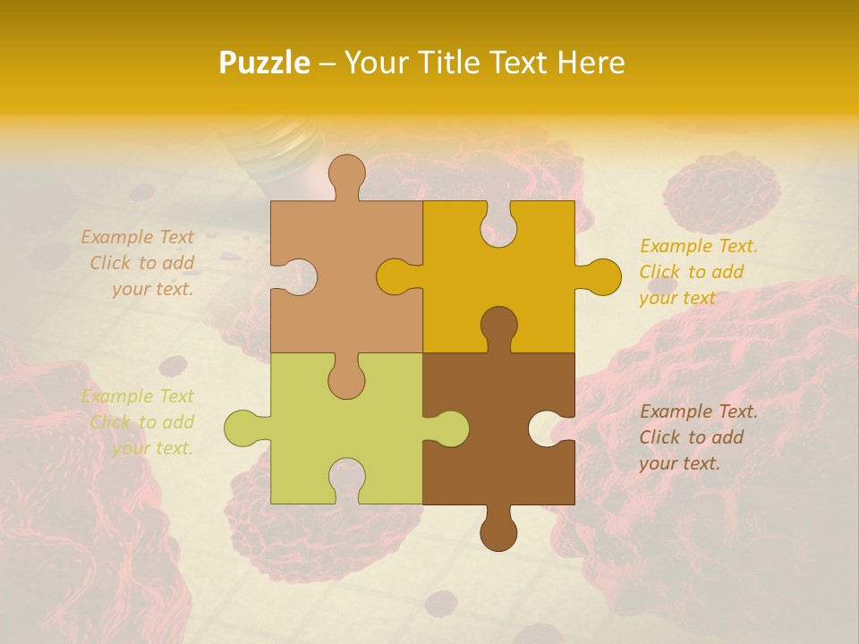 Immune System Erase Microscopic PowerPoint Template