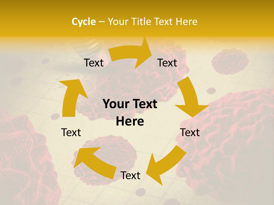Immune System Erase Microscopic PowerPoint Template