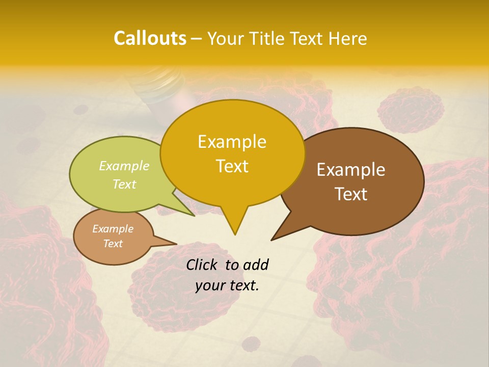 Immune System Erase Microscopic PowerPoint Template