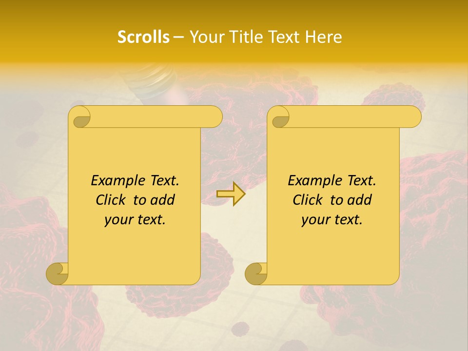 Immune System Erase Microscopic PowerPoint Template