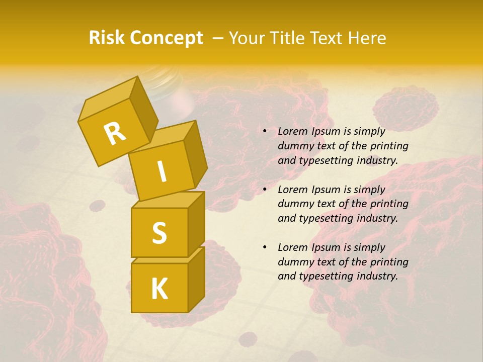 Immune System Erase Microscopic PowerPoint Template