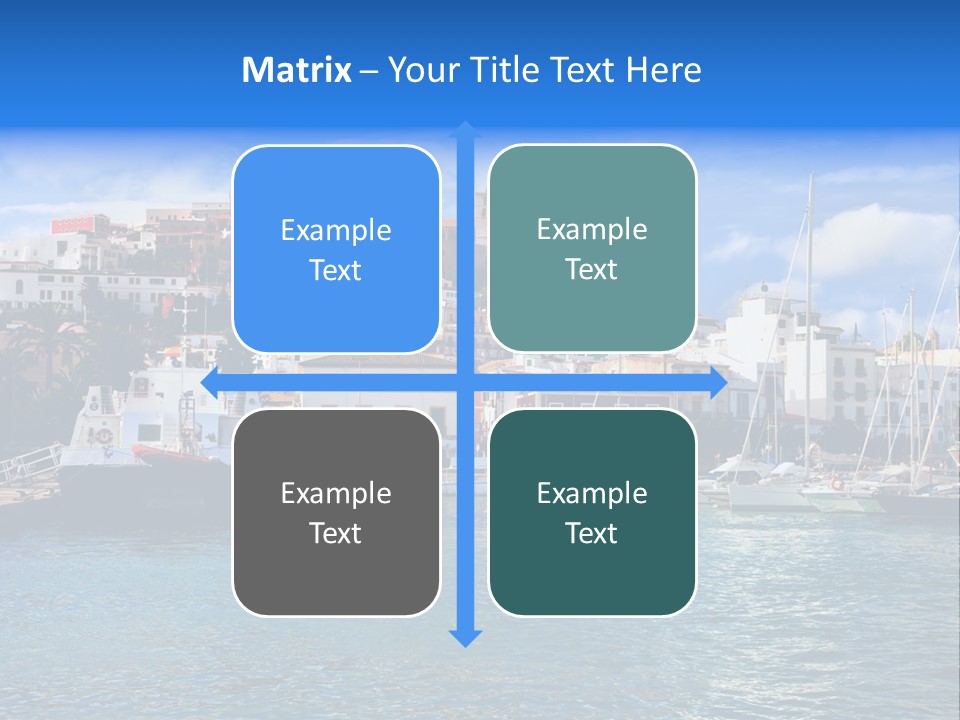Island Water Panorama PowerPoint Template
