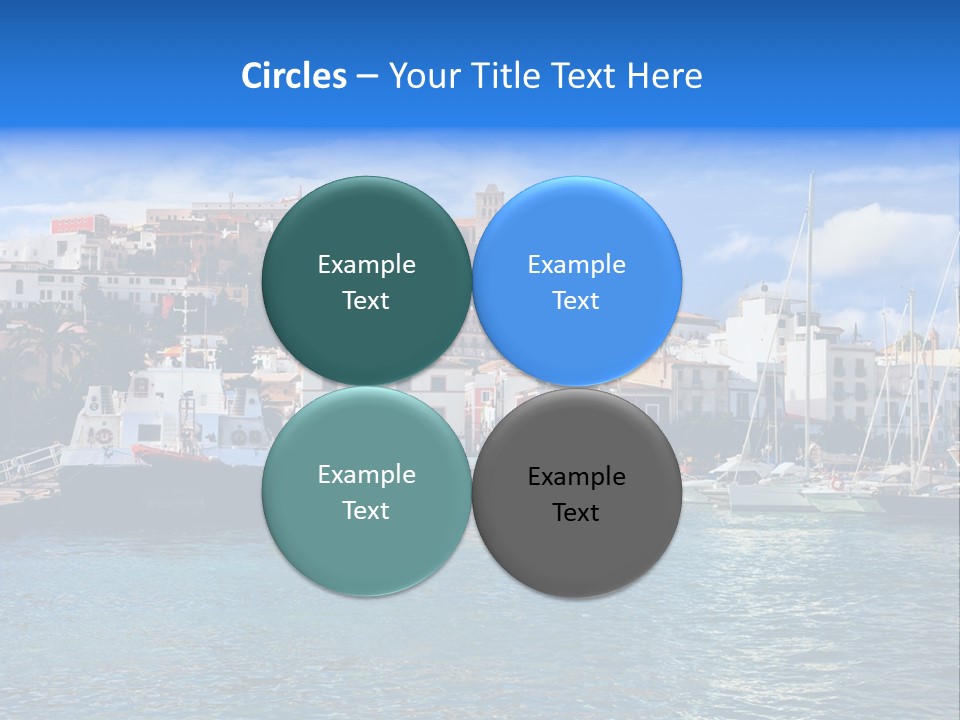 Island Water Panorama PowerPoint Template