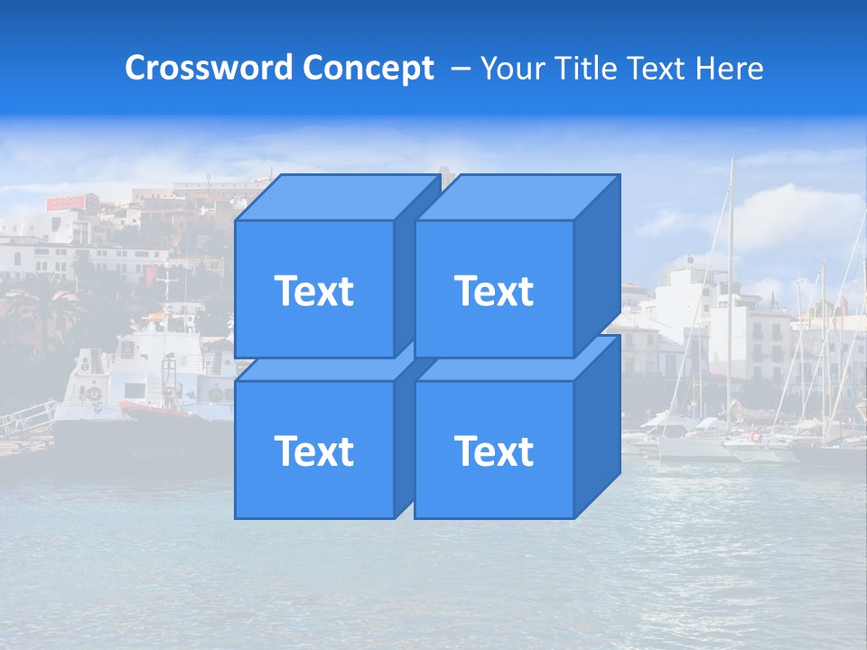 Island Water Panorama PowerPoint Template