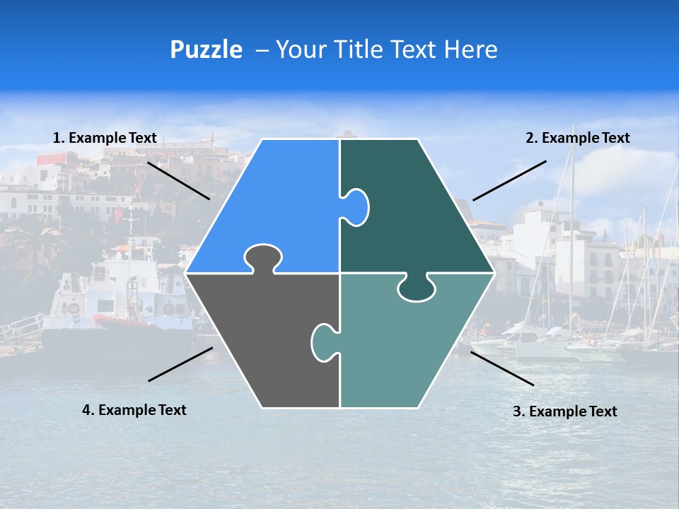 Island Water Panorama PowerPoint Template