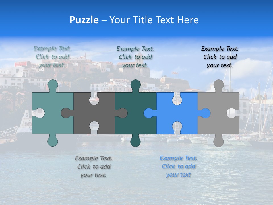 Island Water Panorama PowerPoint Template