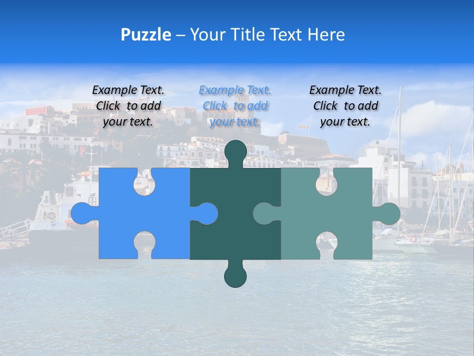 Island Water Panorama PowerPoint Template