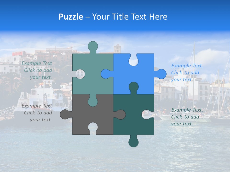 Island Water Panorama PowerPoint Template