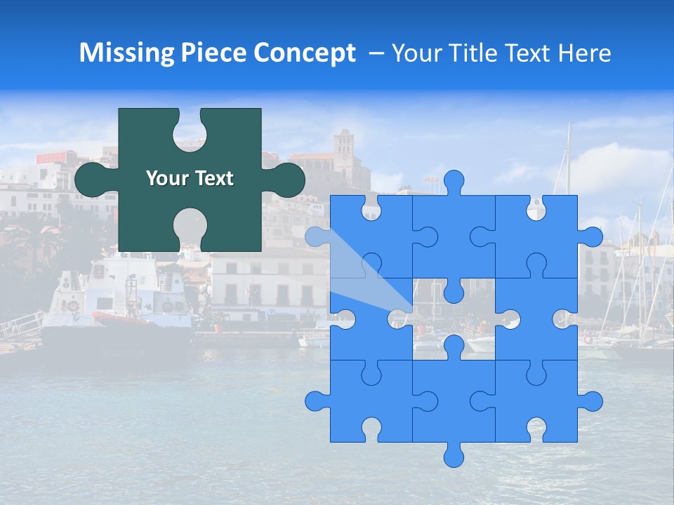 Island Water Panorama PowerPoint Template