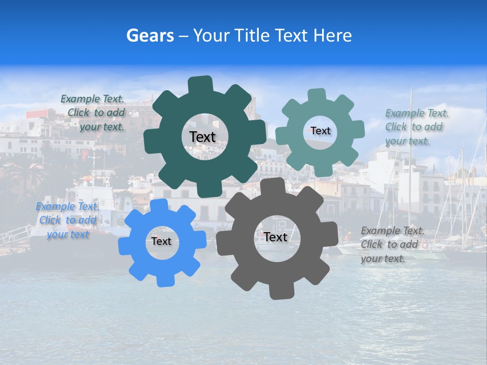 Island Water Panorama PowerPoint Template