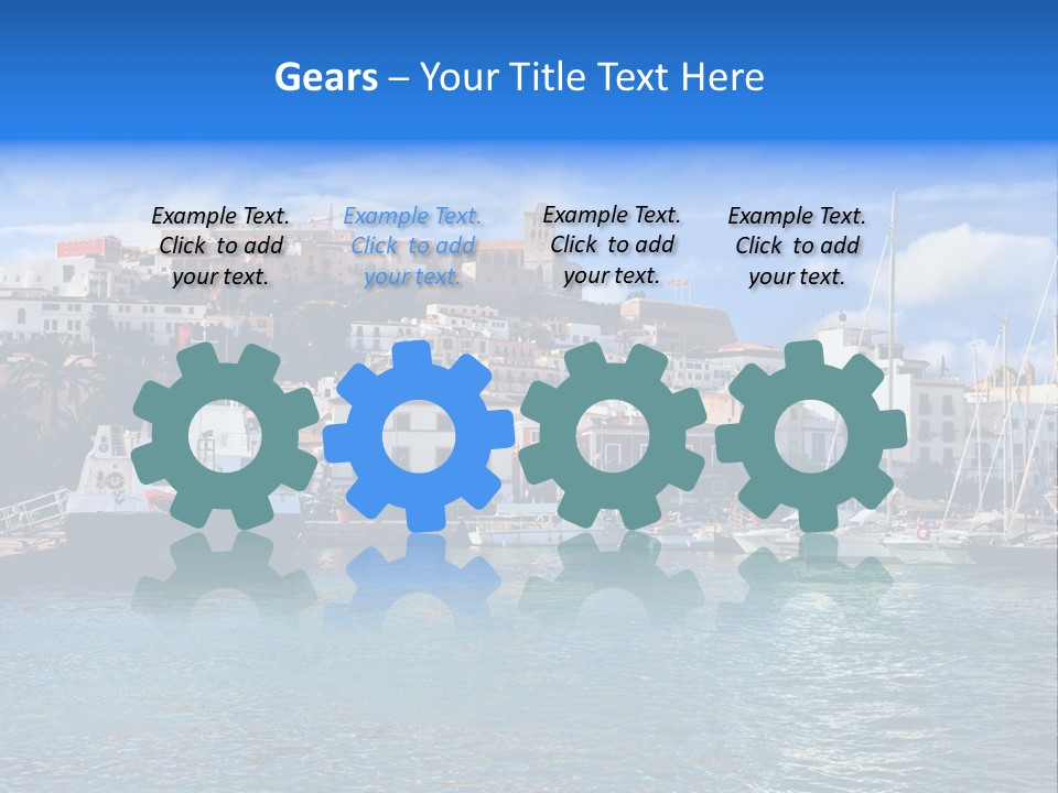 Island Water Panorama PowerPoint Template