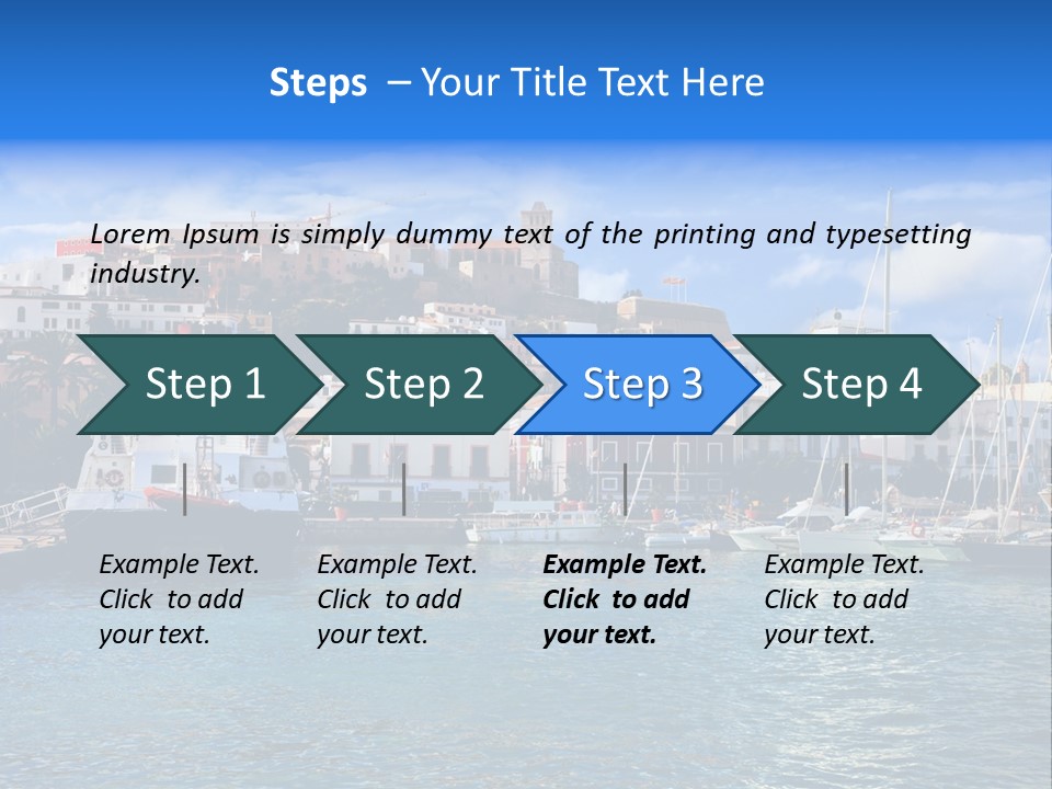 Island Water Panorama PowerPoint Template