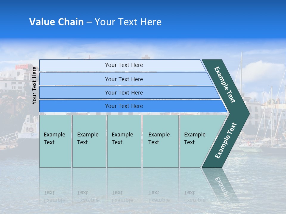 Island Water Panorama PowerPoint Template