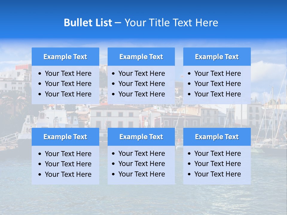 Island Water Panorama PowerPoint Template