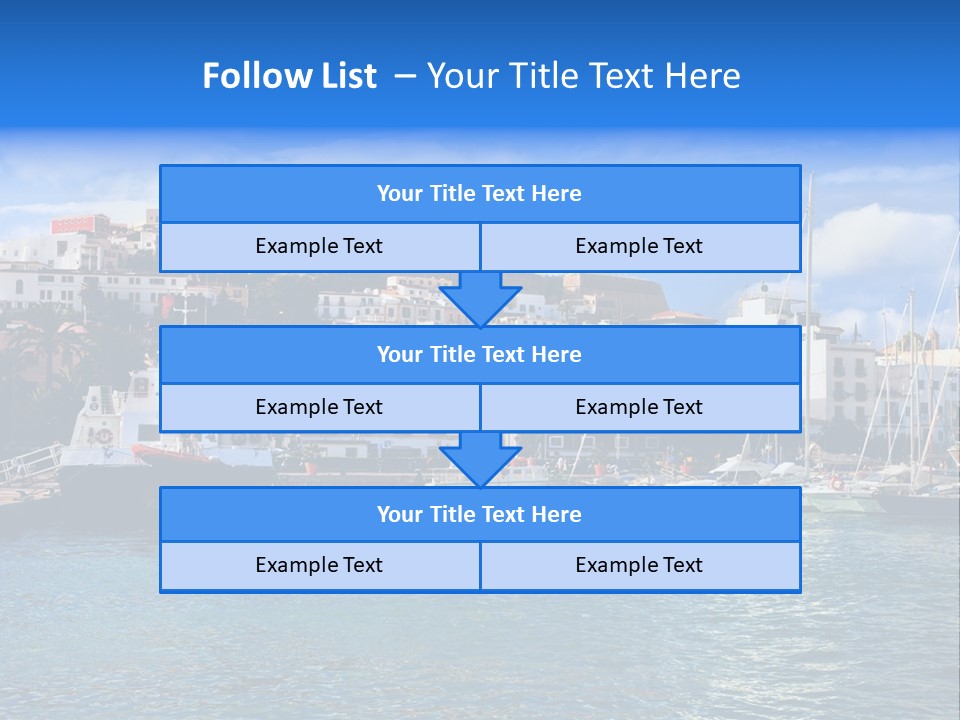 Island Water Panorama PowerPoint Template