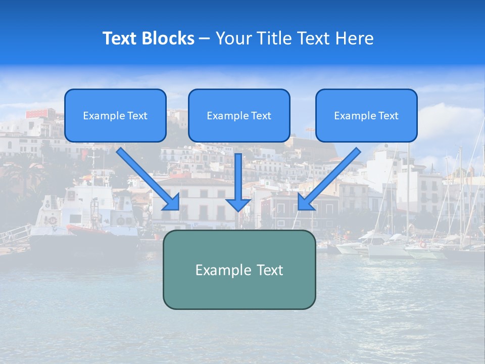 Island Water Panorama PowerPoint Template
