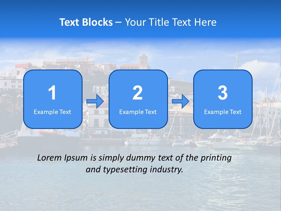 Island Water Panorama PowerPoint Template