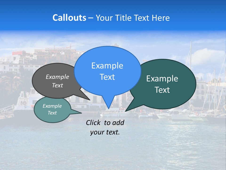 Island Water Panorama PowerPoint Template