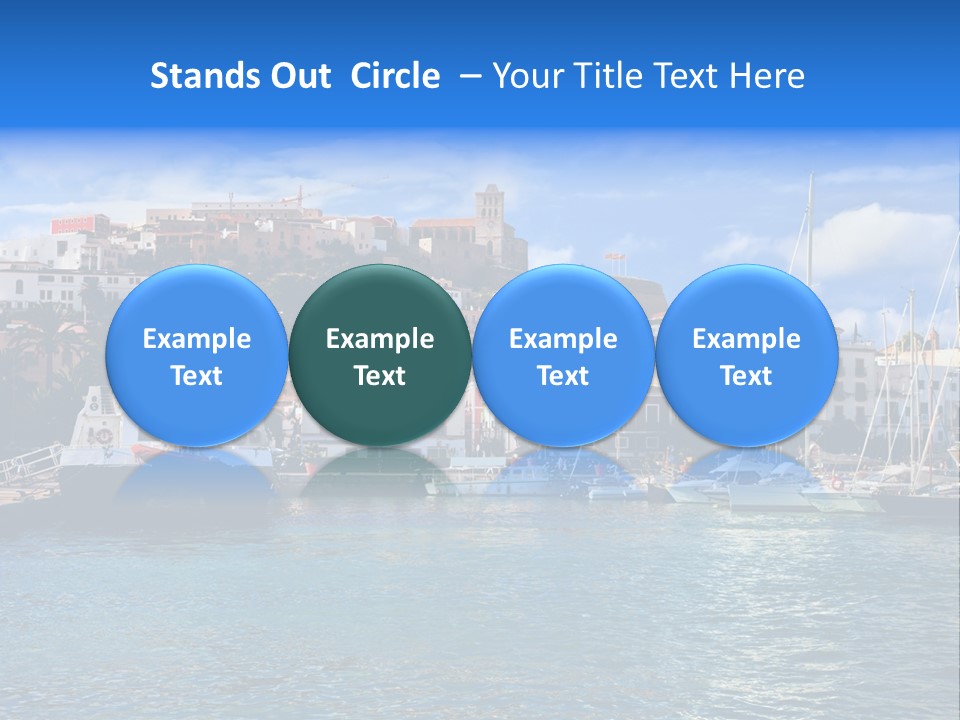Island Water Panorama PowerPoint Template