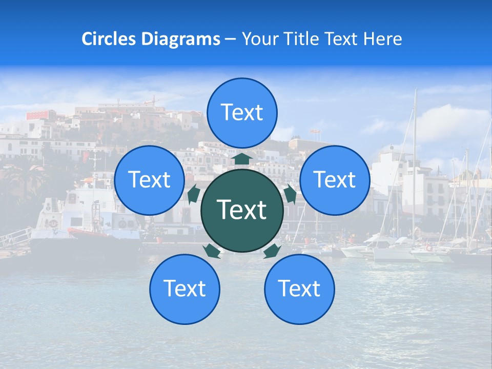 Island Water Panorama PowerPoint Template