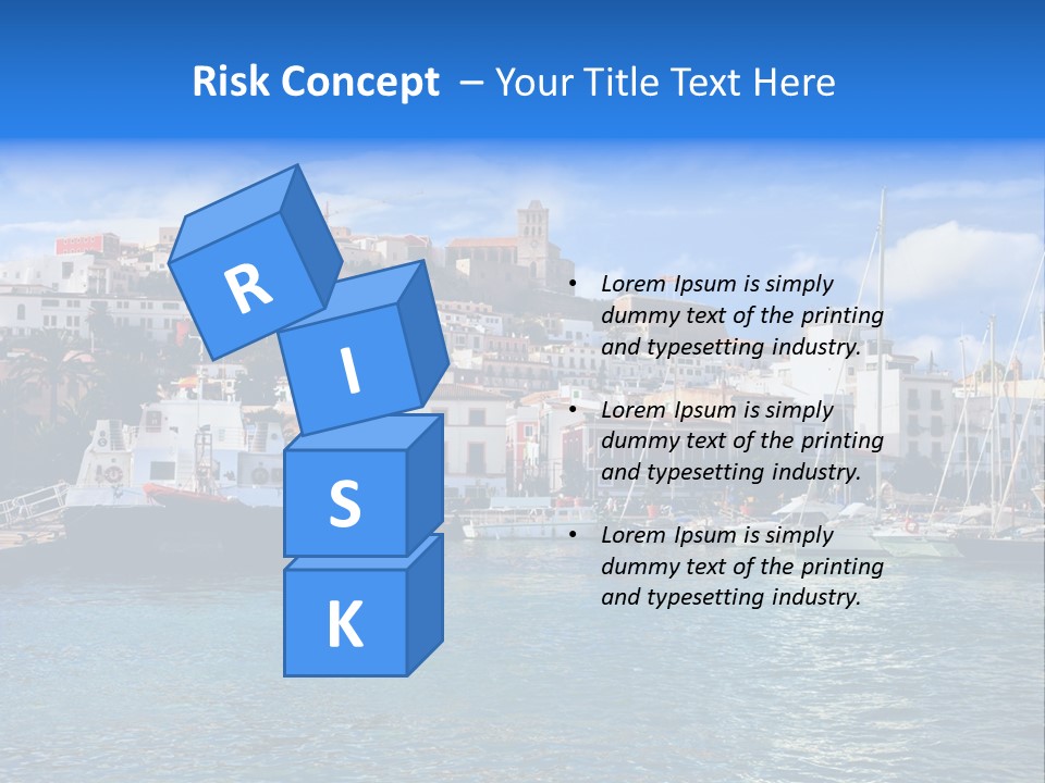 Island Water Panorama PowerPoint Template