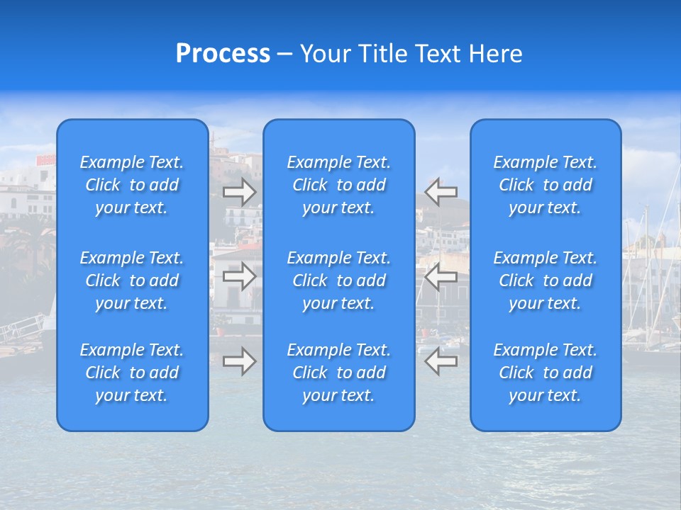 Island Water Panorama PowerPoint Template