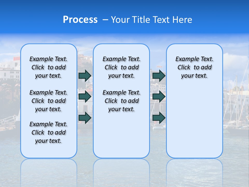 Island Water Panorama PowerPoint Template