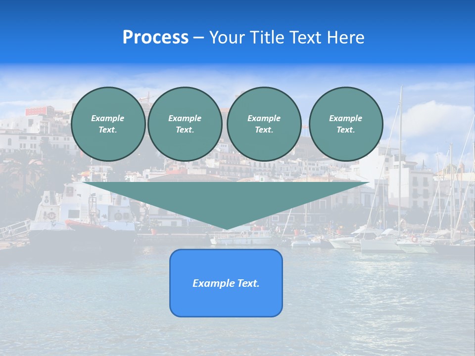 Island Water Panorama PowerPoint Template