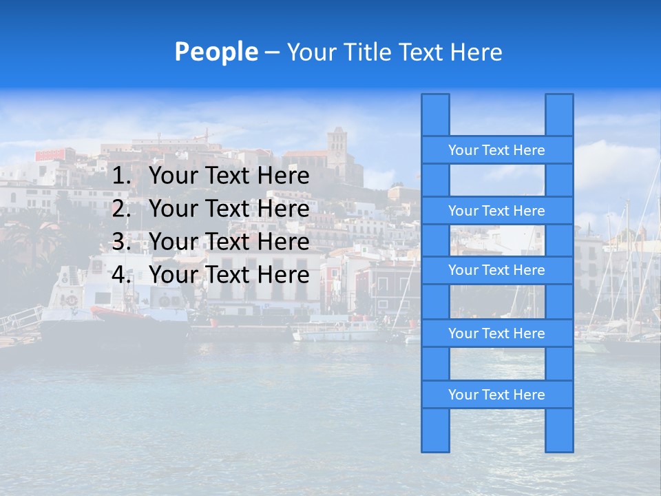Island Water Panorama PowerPoint Template