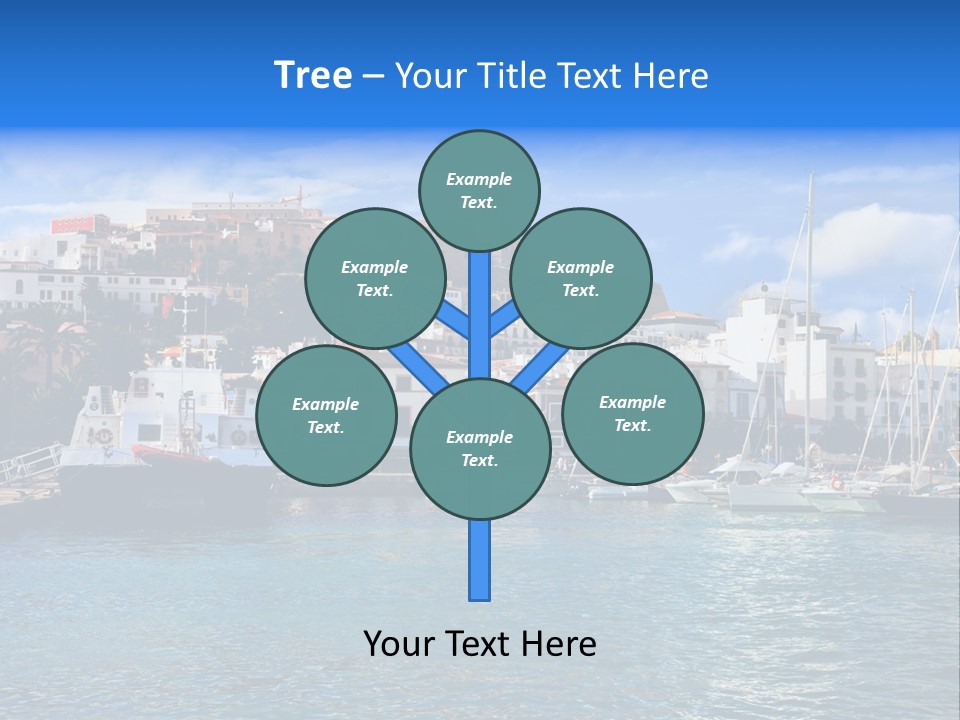 Island Water Panorama PowerPoint Template