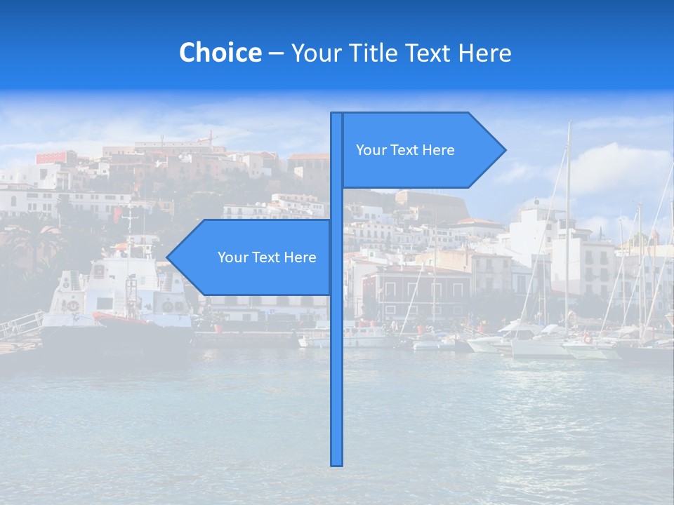 Island Water Panorama PowerPoint Template