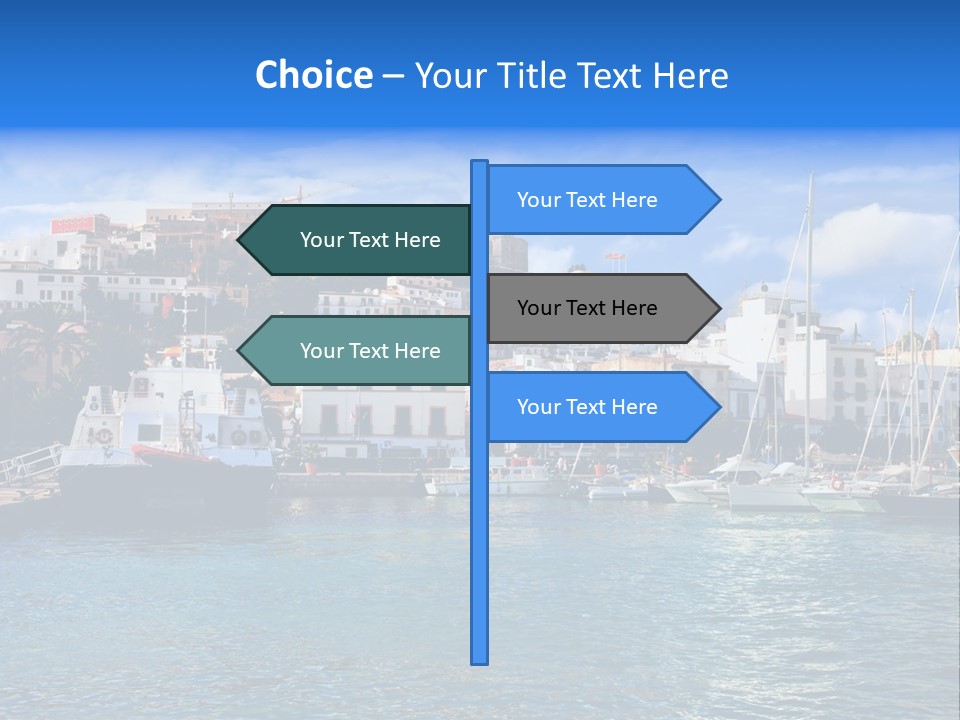 Island Water Panorama PowerPoint Template
