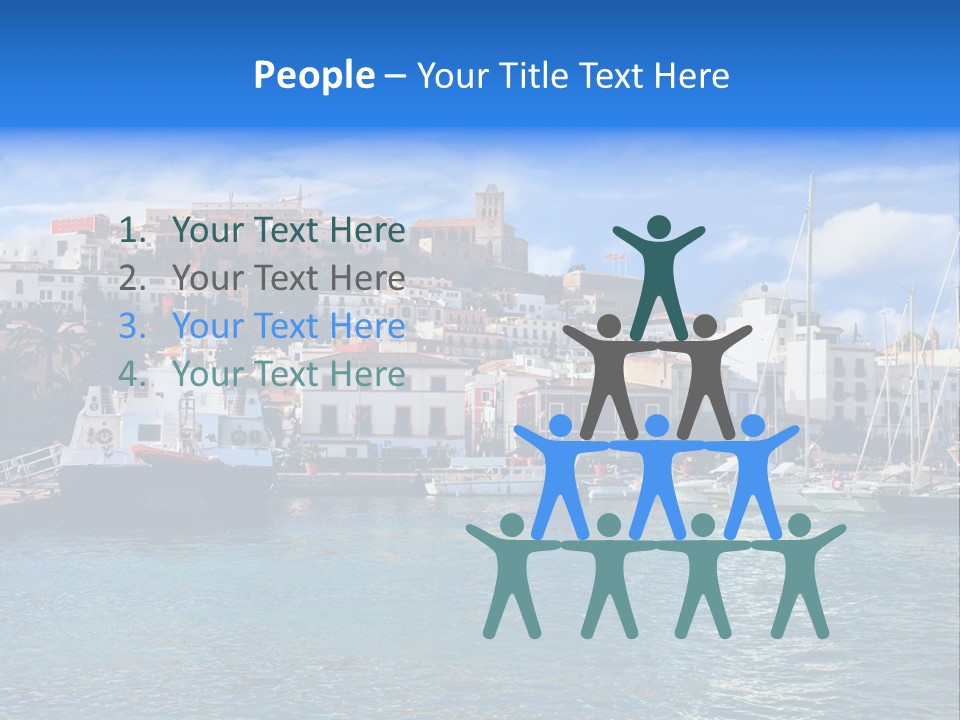 Island Water Panorama PowerPoint Template