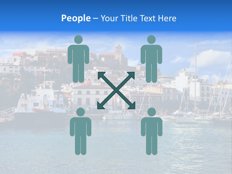 Island Water Panorama PowerPoint Template