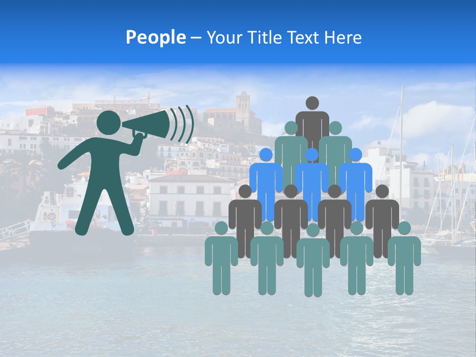 Island Water Panorama PowerPoint Template