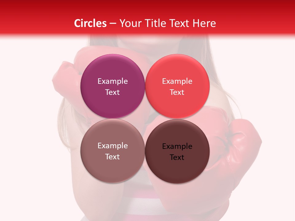 Throwing Confident Power PowerPoint Template