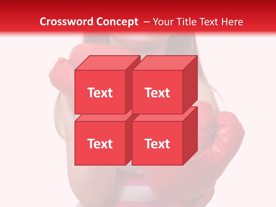 Throwing Confident Power PowerPoint Template