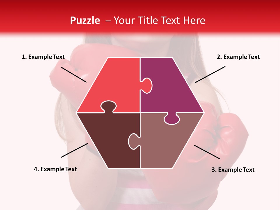 Throwing Confident Power PowerPoint Template