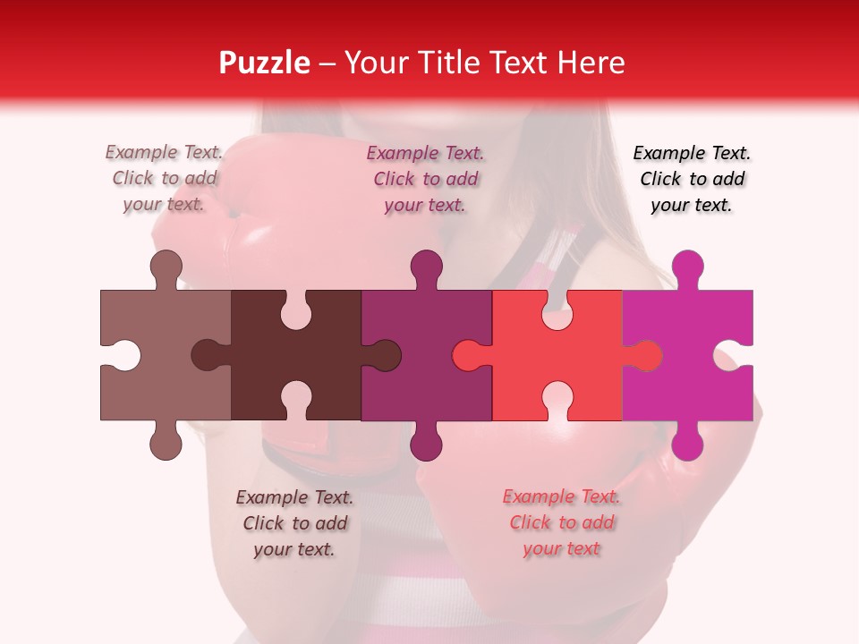 Throwing Confident Power PowerPoint Template