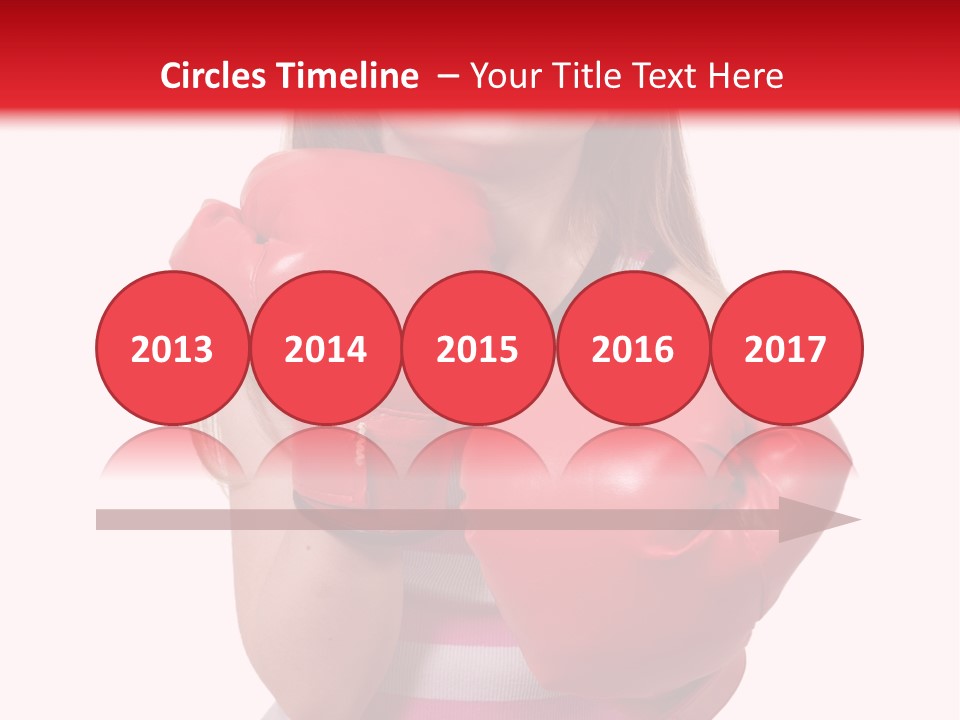 Throwing Confident Power PowerPoint Template