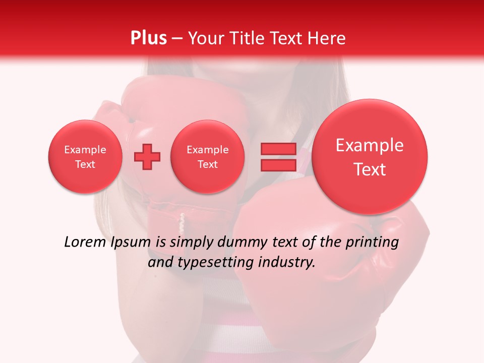 Throwing Confident Power PowerPoint Template