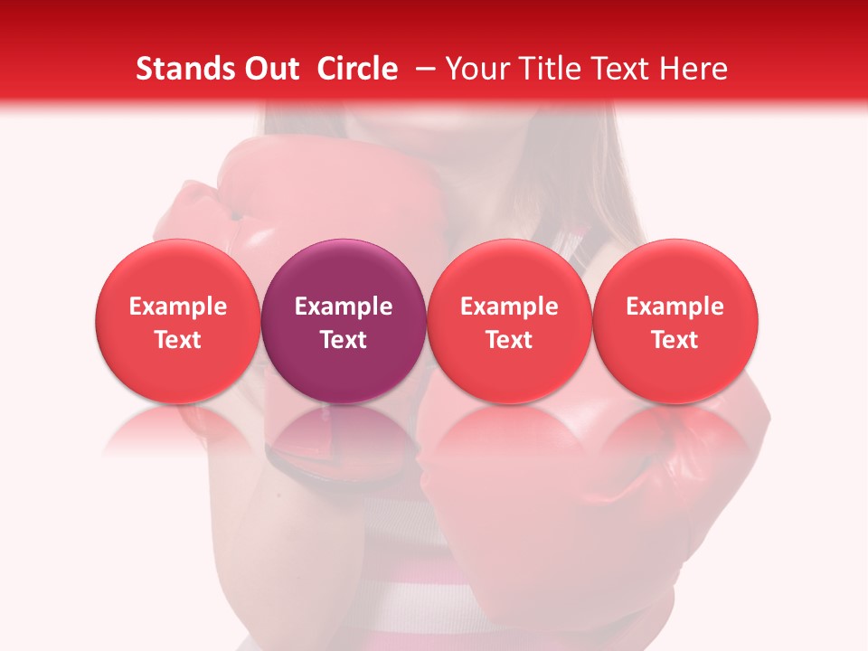 Throwing Confident Power PowerPoint Template